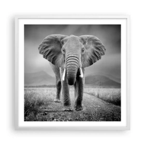 Poster in white frmae - Welcoming of the Host - 60x60 cm