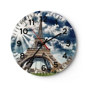 Wall clock - Clock on glass - Like No Other - 40x40 cm