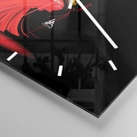 Clock face with lines