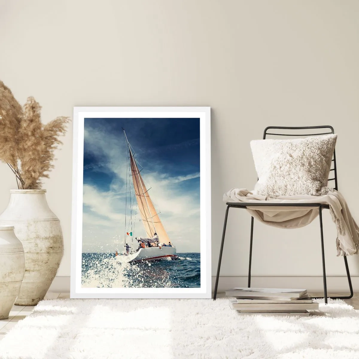 Poster in white frmae - They Won't Catch Us - 70x100 cm