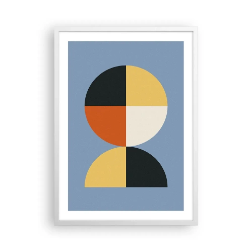 Poster in white frmae - Look and Count - 50x70 cm