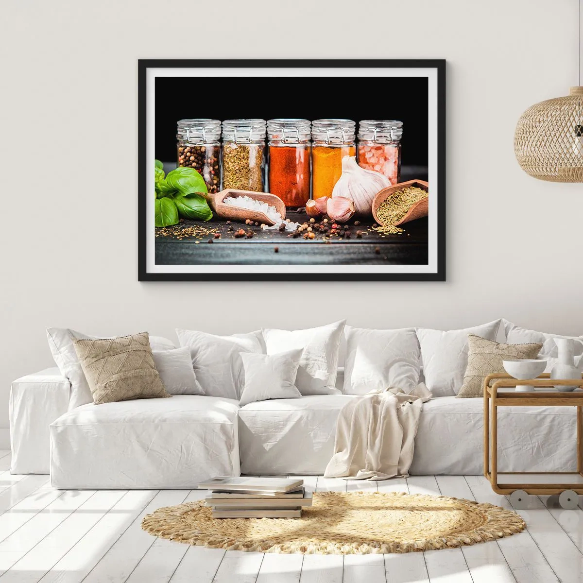 Poster in black frame - Spicing Up Life - 91x61 cm