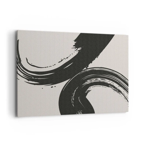 Canvas picture - With Big Circural Strokes - 100x70 cm