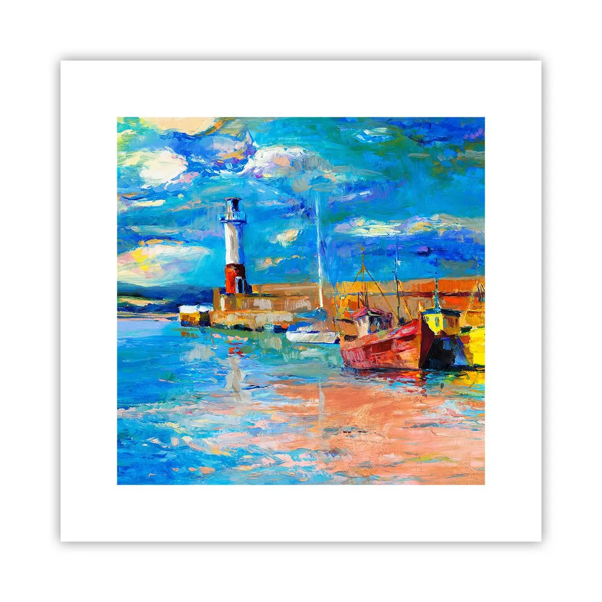 Poster - Afternoon in a Rainbow Bay - 30x30 cm