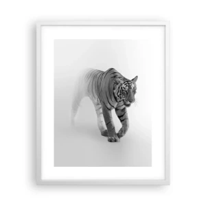 Poster in white frmae - Crouching in Fog - 40x50 cm