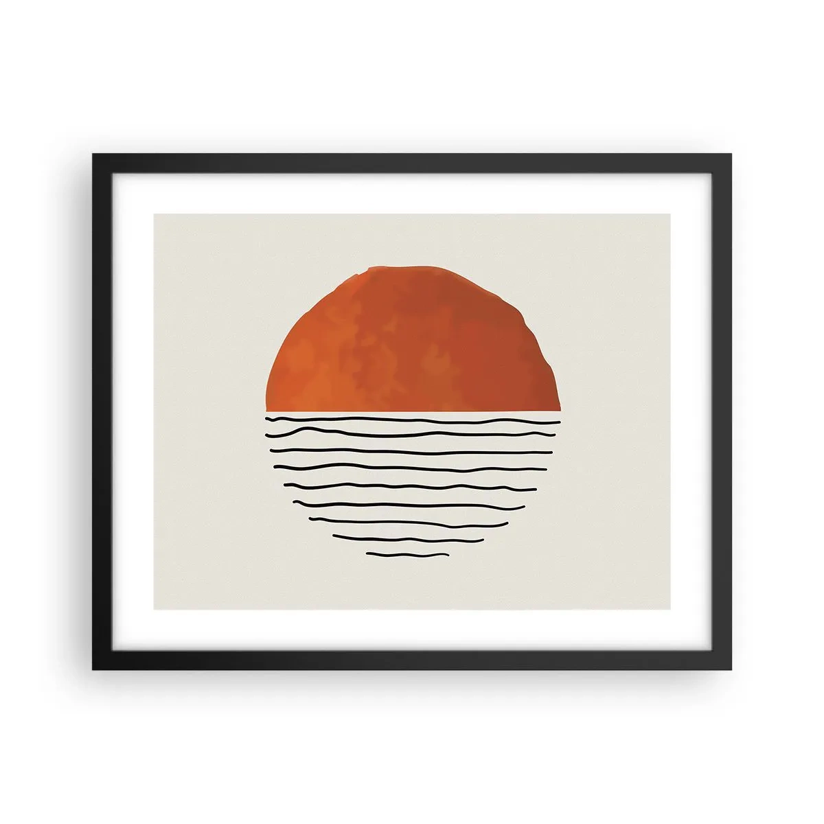 Poster in black frame - In Japanese Style - 50x40 cm