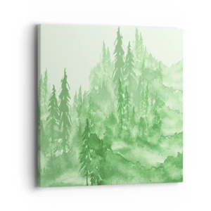 Canvas picture - Behind a Green Fog - 40x40 cm
