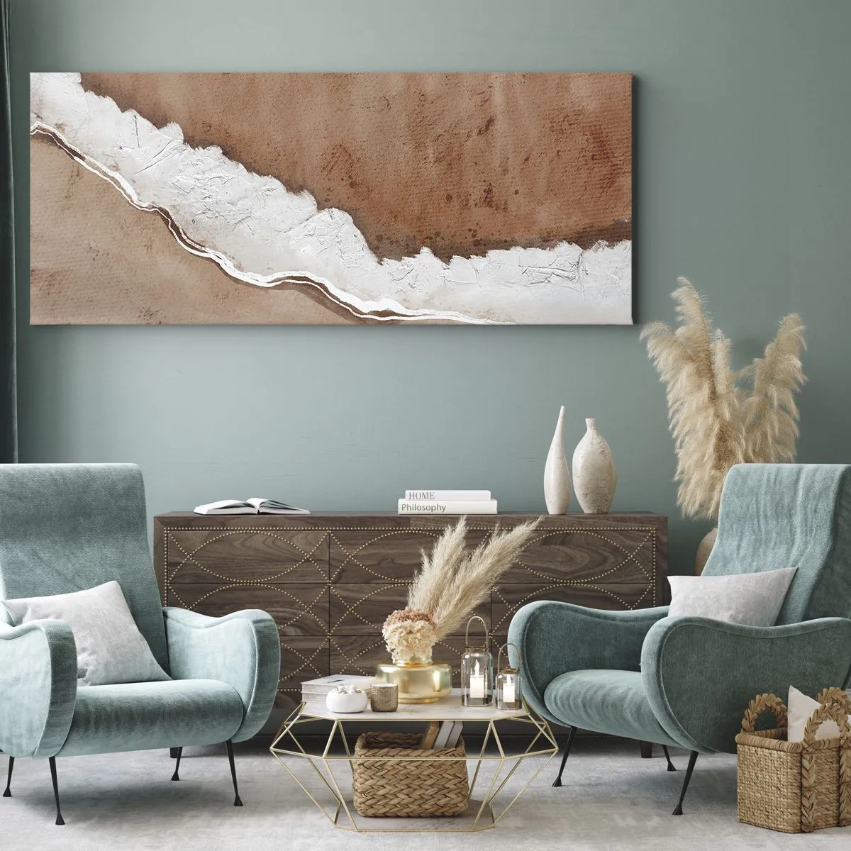 Canvas picture - Earth Colours - 120x50 cm