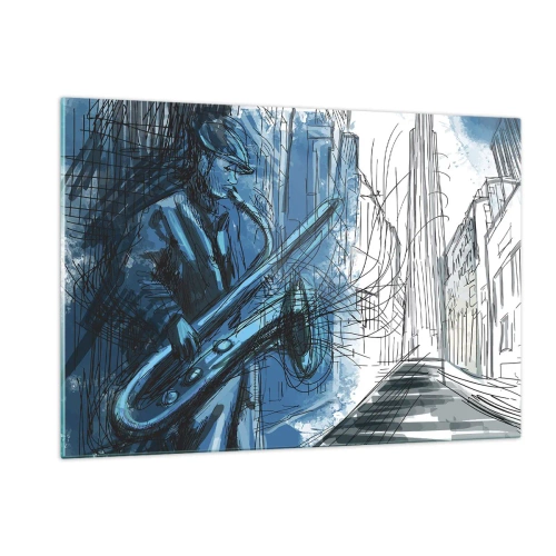 Glass picture - City Rhapsody - 120x80 cm