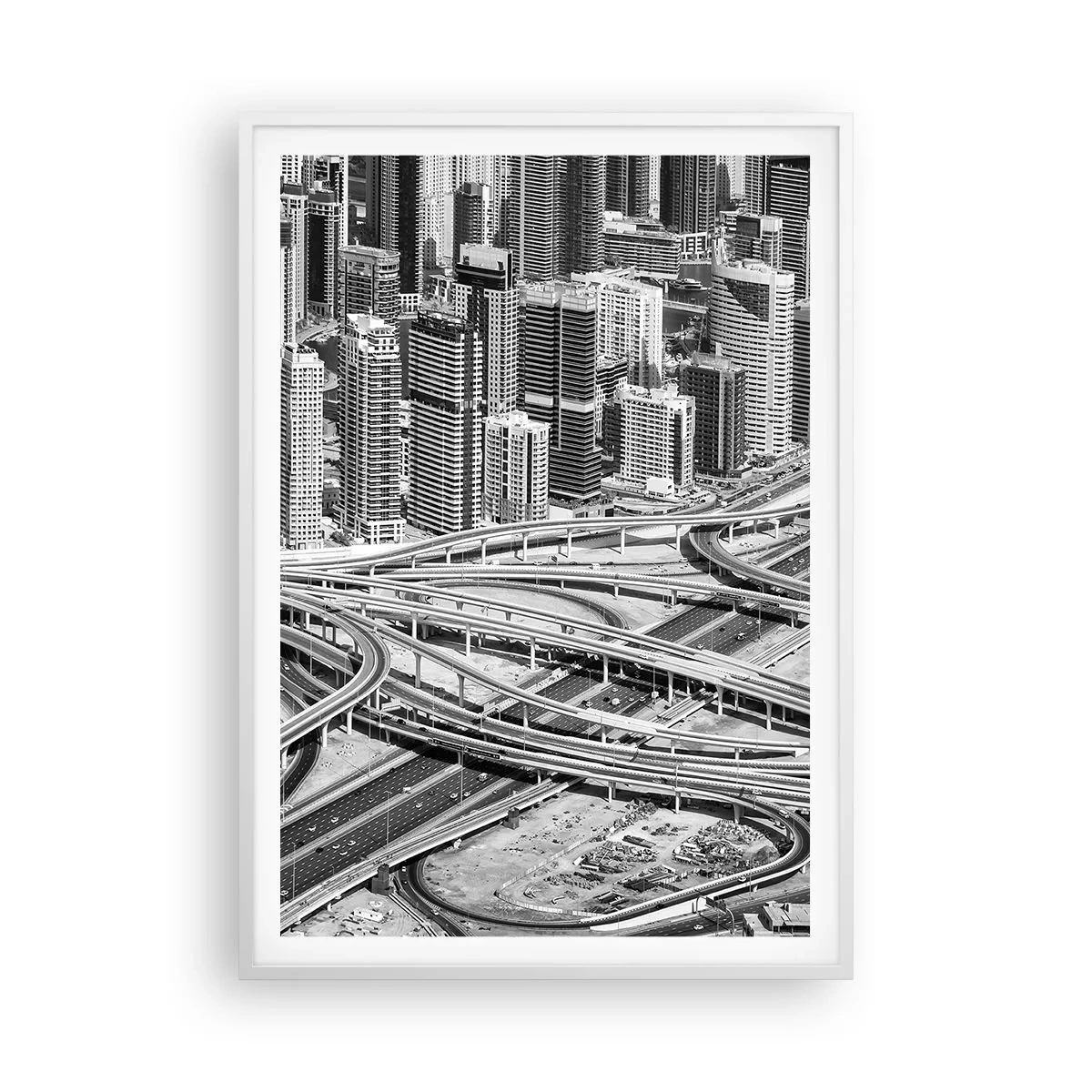 Poster in white frmae - Dubai - Impossible City - 70x100 cm