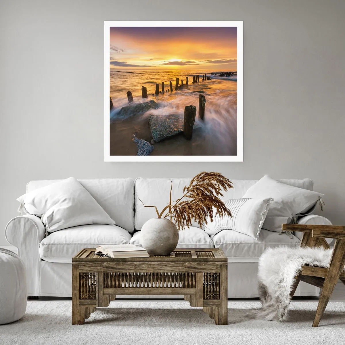 Poster - Raw Beauty of the Baltic Sea - 40x40 cm