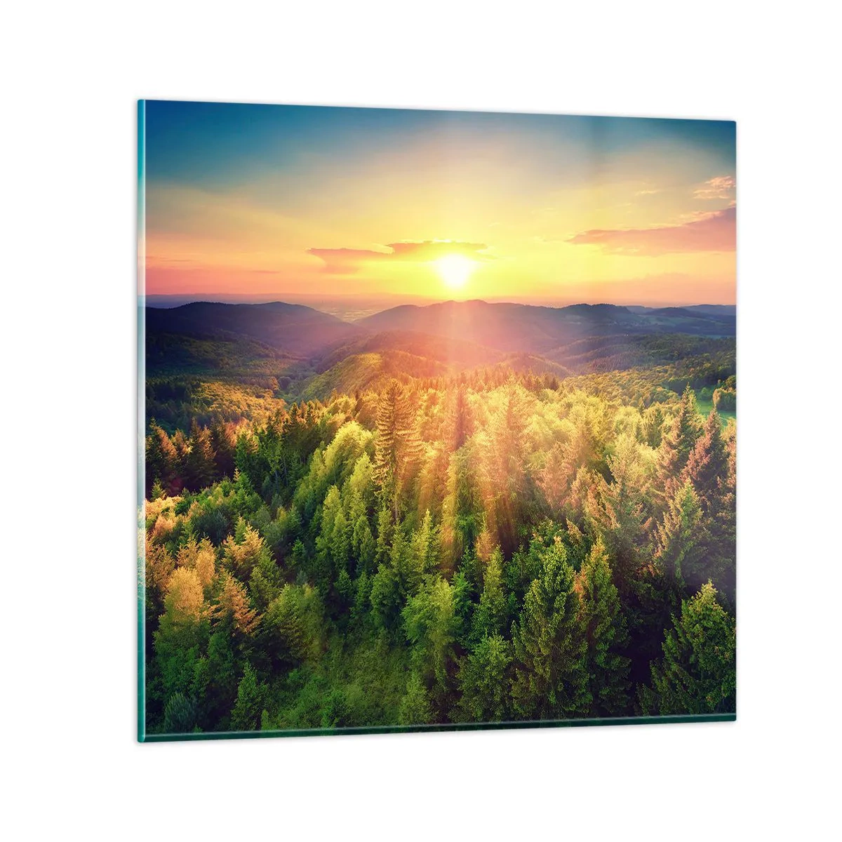 Glass picture - Peaks and Summits - 70x70 cm