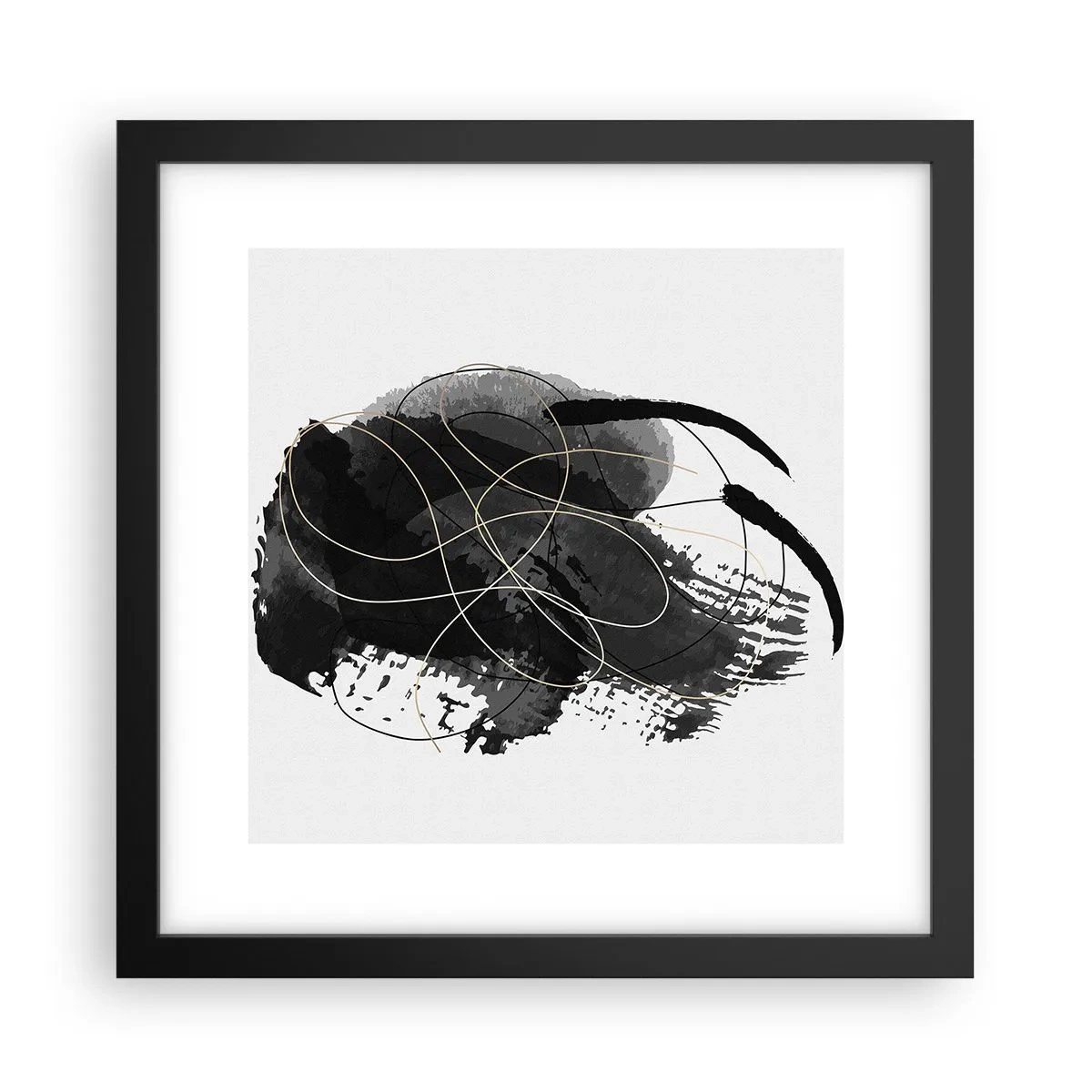 Poster in black frame - Made from Black - 30x30 cm