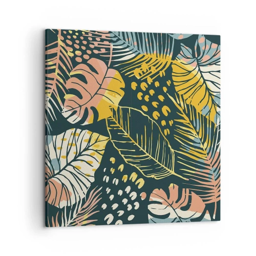 Canvas picture - Leafy Fantasy - 50x50 cm