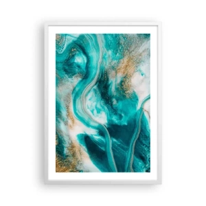 Poster in white frmae - River of Gold - 50x70 cm
