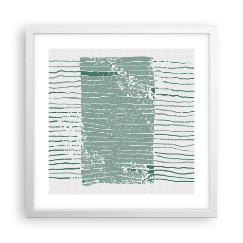 Poster in white frmae - Sea Abstract - 40x40 cm