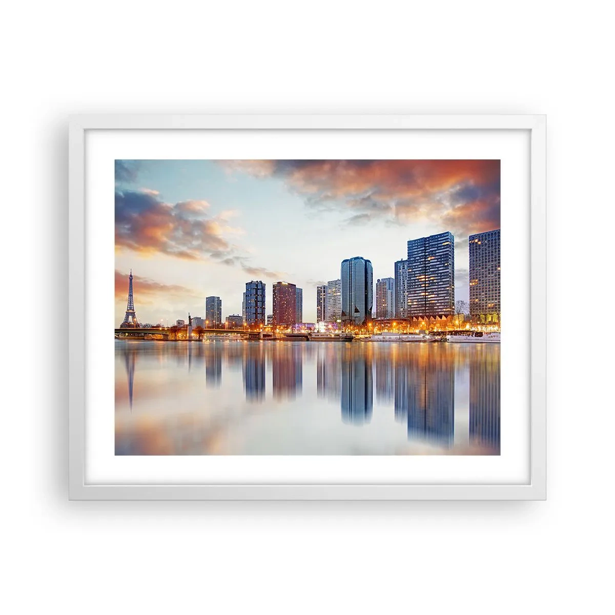 Poster in white frmae - Monumental Peace of Paris - 50x40 cm