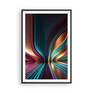 Poster in black frame - Architecture of Light - 61x91 cm