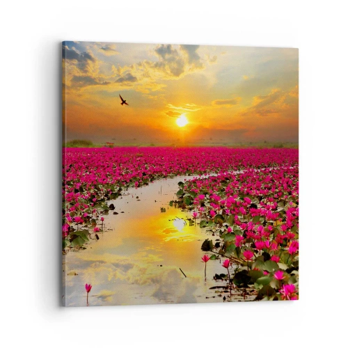 Canvas picture - Secret Life of a Lake - 70x70 cm