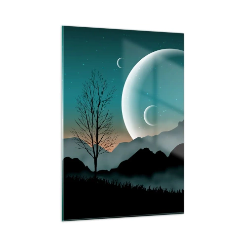 Glass picture - Carnival of a Starry Night - 50x70 cm