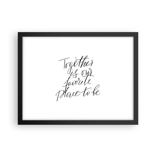 Poster in black frame - Do You Also Feel This? - 40x30 cm