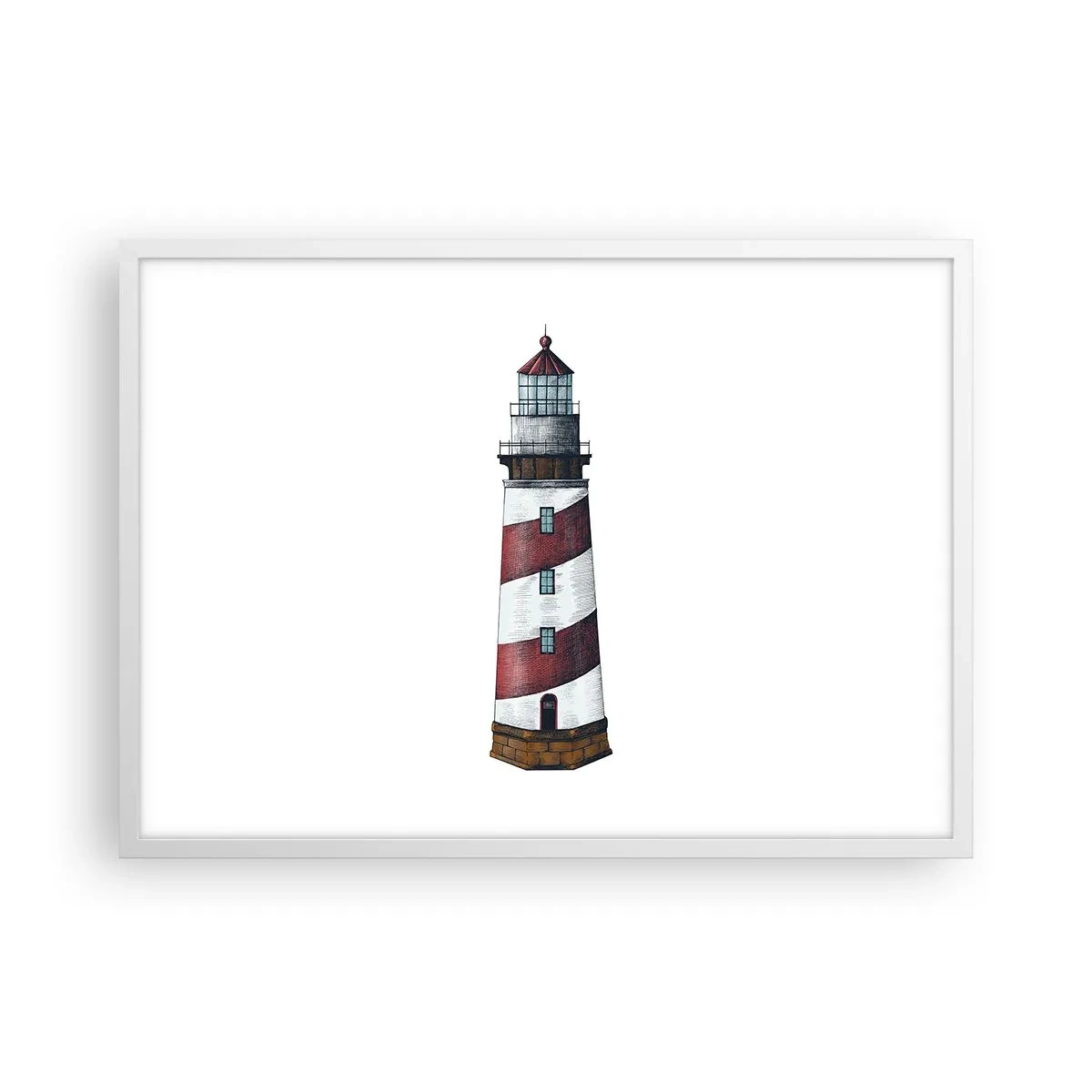 Poster in white frmae - Always on Guard - 70x50 cm