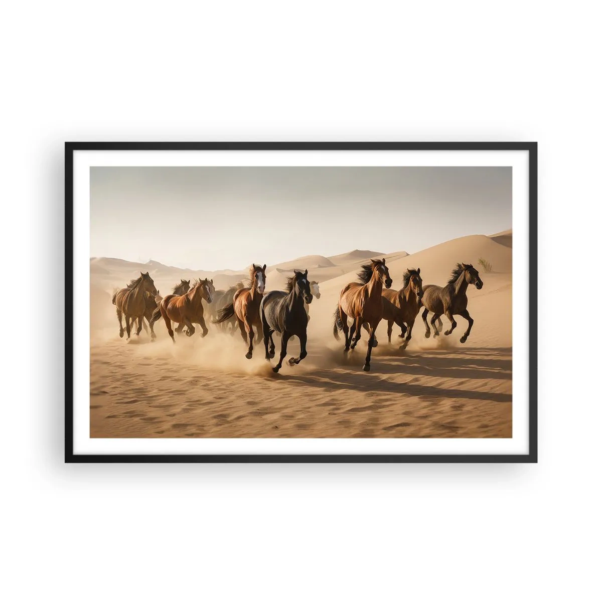 Poster in black frame - Free as a Wind - 91x61 cm