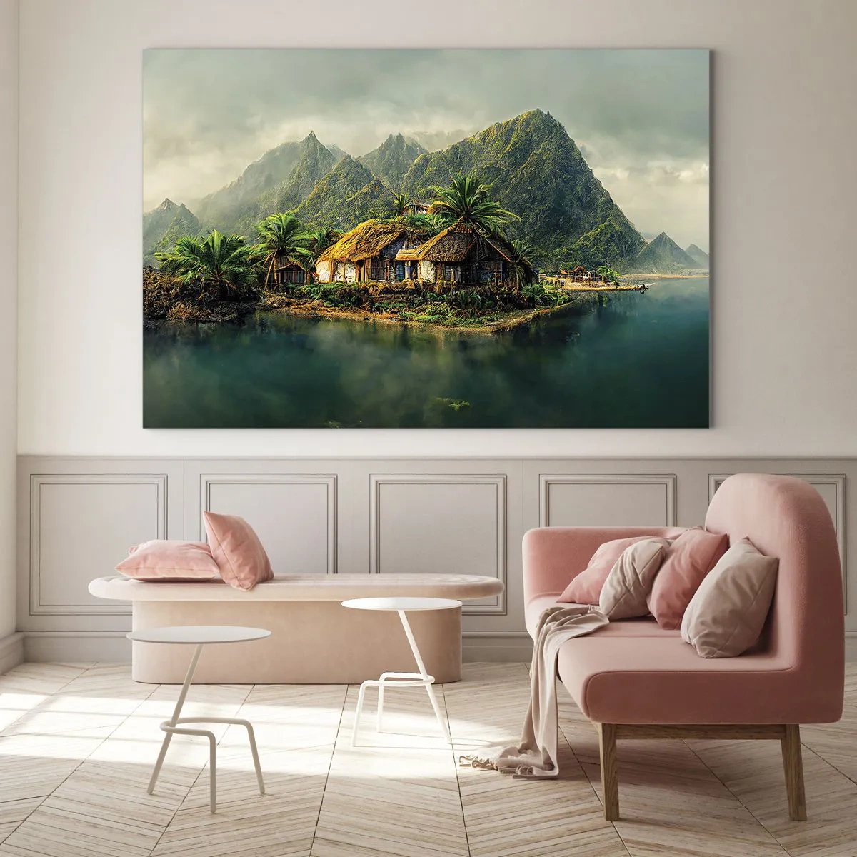 Glass picture - Tropical Paradise - 120x80 cm