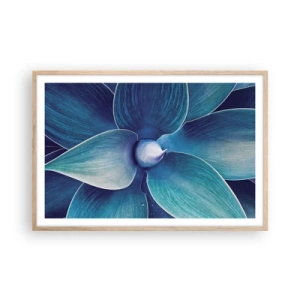 Poster in light oak frame - Blue from the Sky - 91x61 cm