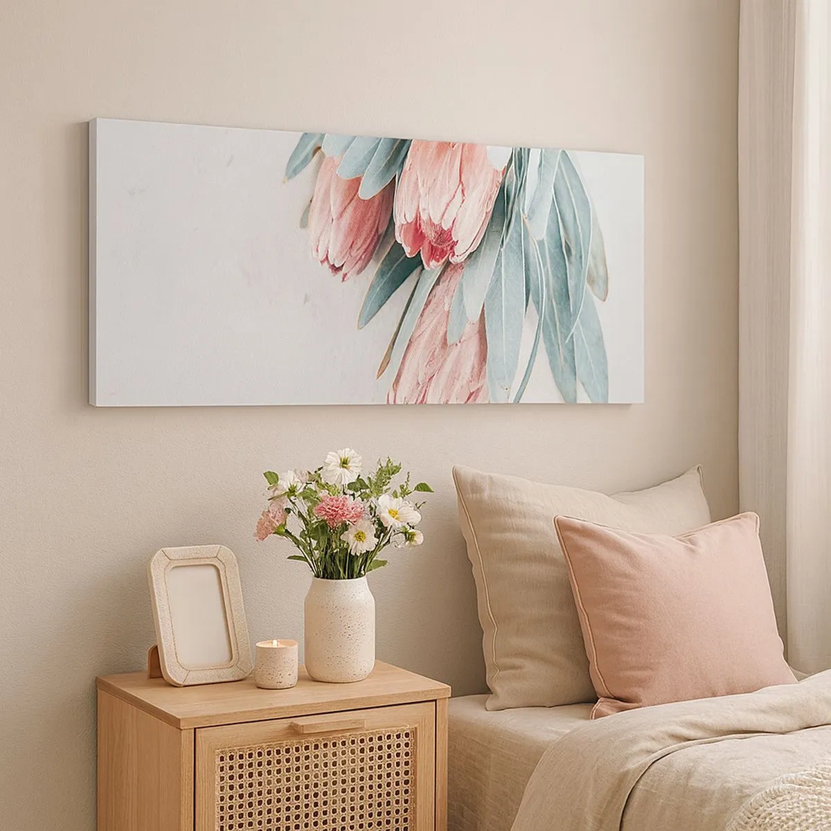 Canvas picture - Ashamed of Their Own Beauty - 100x40 cm