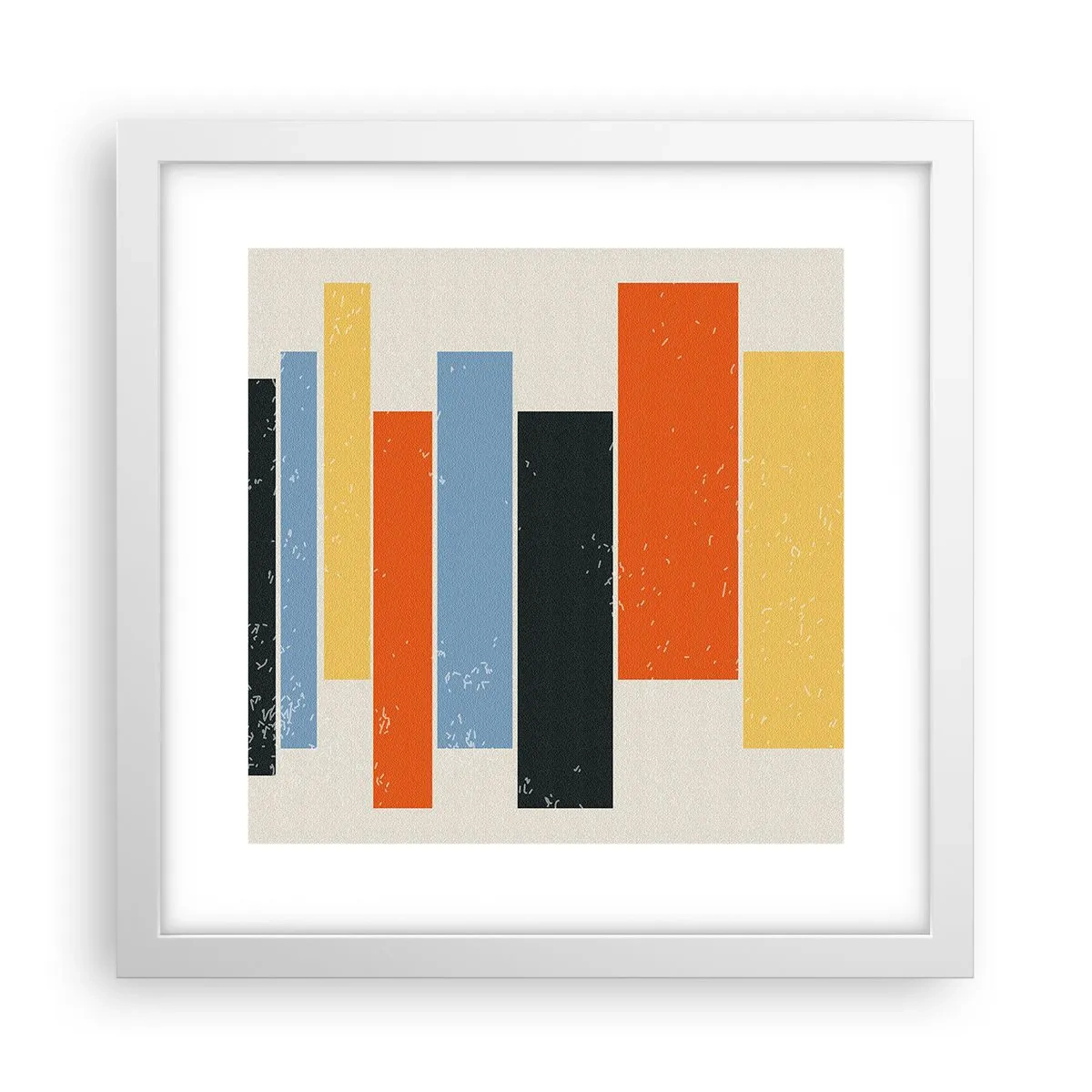 Poster in white frmae - Notation of Music - 30x30 cm