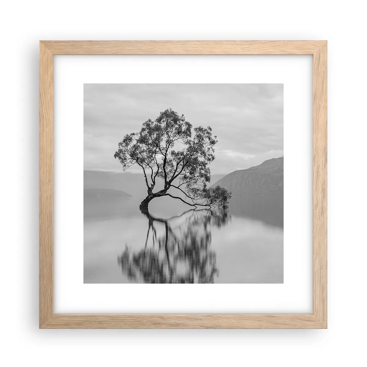 Poster in light oak frame - There Is Such Country - 30x30 cm