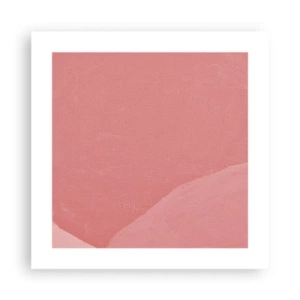 Poster - Organic Composition In Pink - 40x40 cm