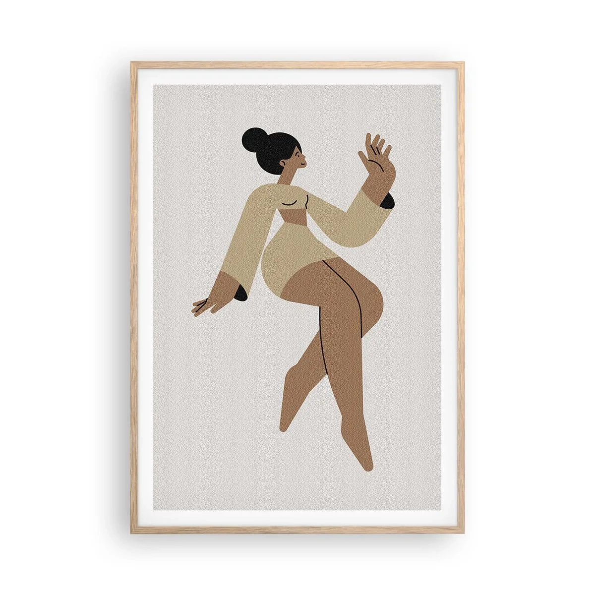 Poster in light oak frame - Shape of Grace - 70x100 cm