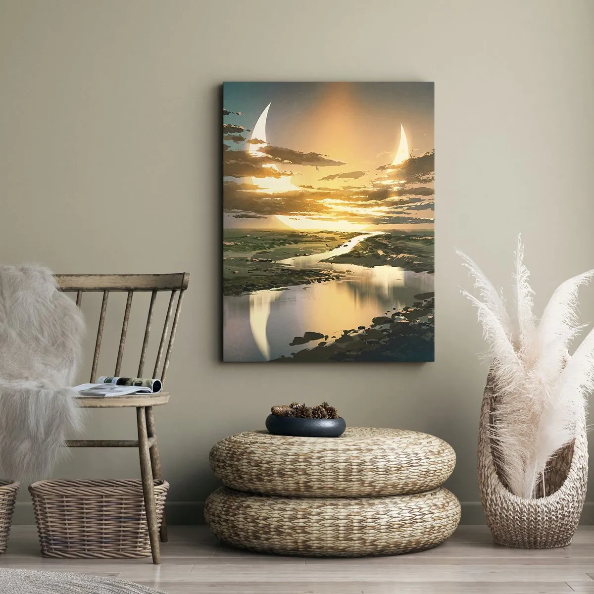 Canvas picture - Somewhere in a Distant Galaxy - 50x70 cm