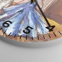Clock face with numbers
