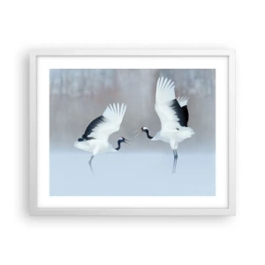 Poster in white frmae - Dance in the Fog - 50x40 cm