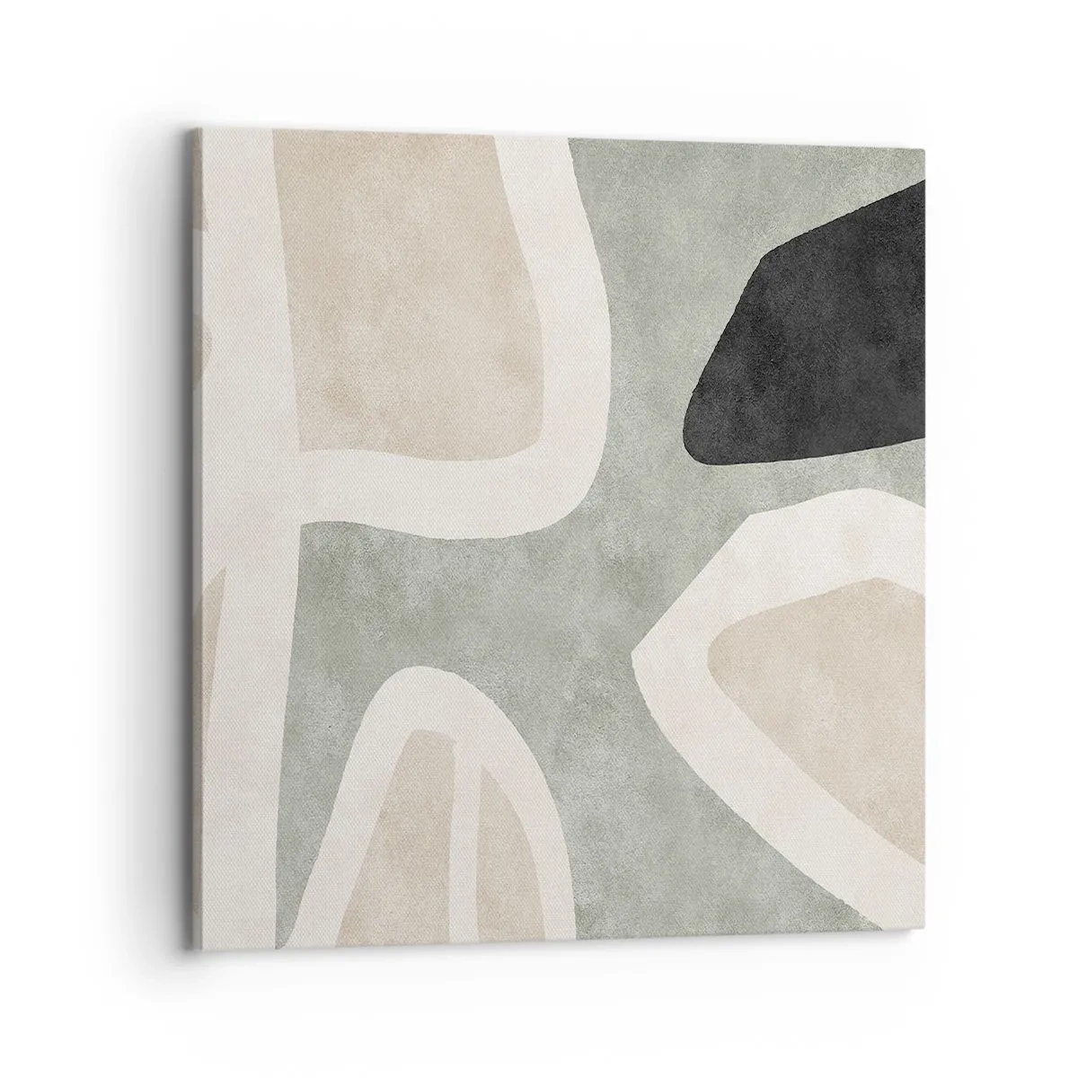 Canvas picture - Composition with a Black Motif - 70x70 cm