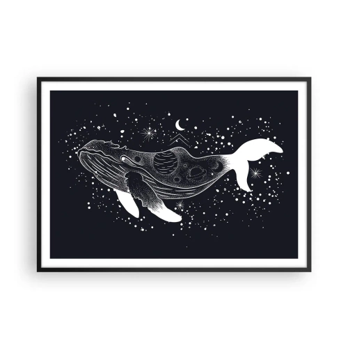 Poster in black frame - In the Ocean of Universe - 100x70 cm
