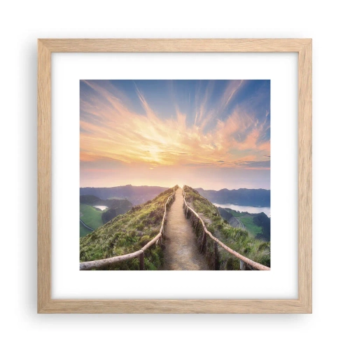 Poster in light oak frame - Close to Heaven - 30x30 cm