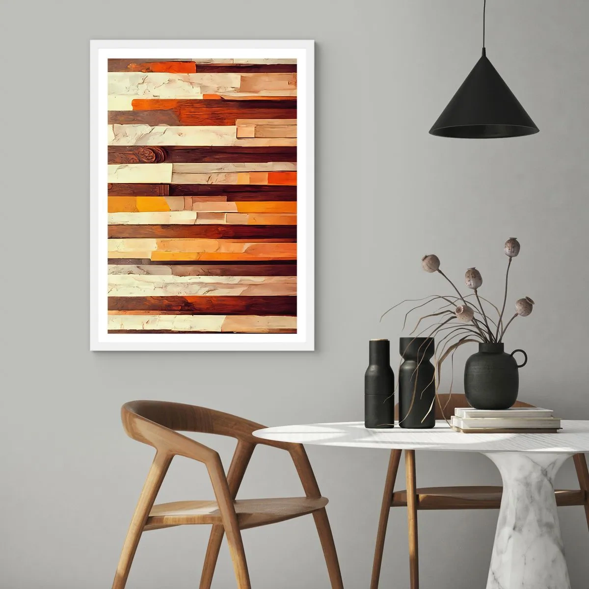 Poster in white frmae - Anthem of Forest Birds - 40x50 cm