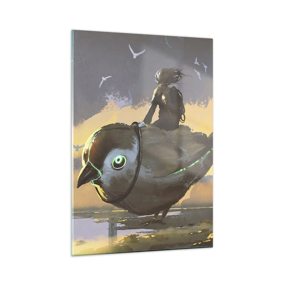 Glass picture - Stop on a Fantastic Journey - 50x70 cm