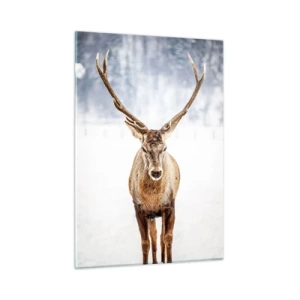 Glass picture - Straight from Snowy Fog - 50x70 cm