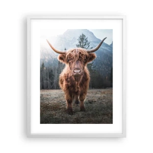 Poster in white frmae - Greeting from Mountain Meadow - 40x50 cm