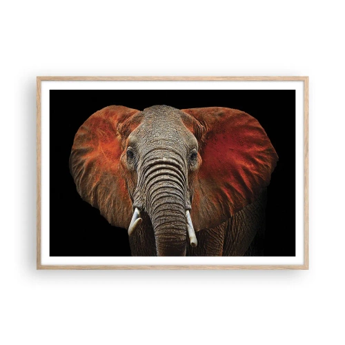 Poster in light oak frame - I am Wild, and You? - 100x70 cm