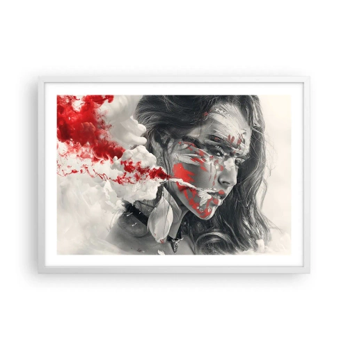 Poster in white frmae - Smoke of Absurdity - 70x50 cm