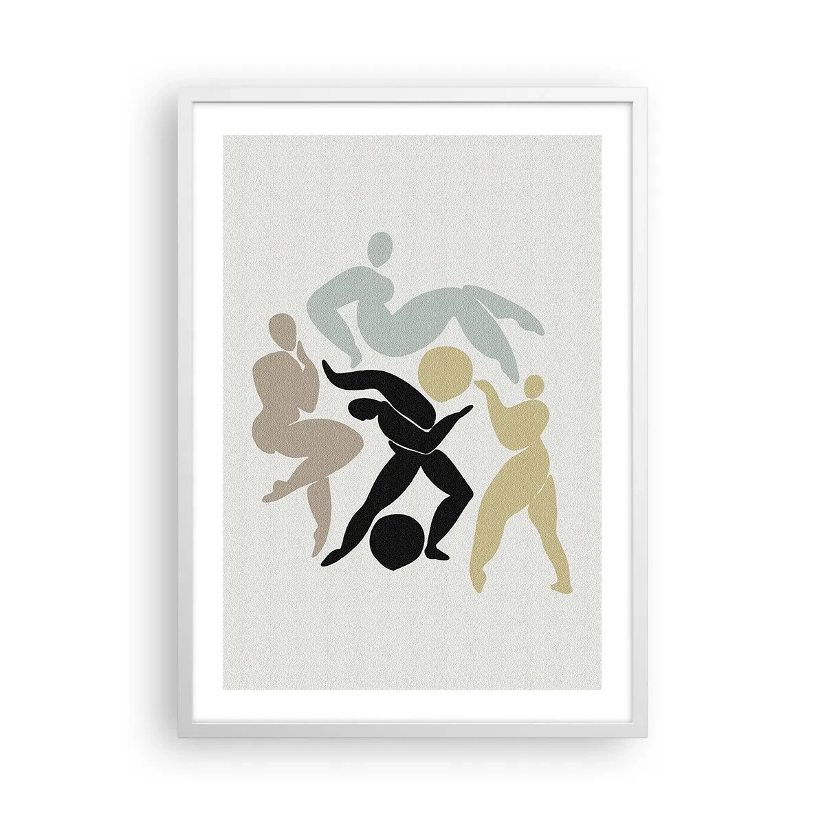 Poster in white frmae - Exercise to Stay Fit and Beautiful - 50x70 cm