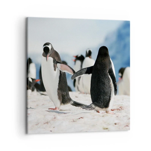 Canvas picture - Dance in the Snow - 60x60 cm