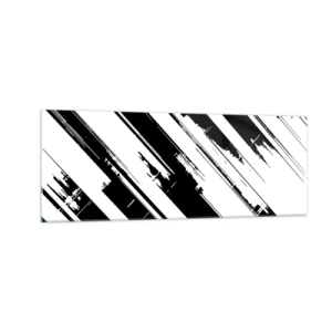 Glass picture - Intensive and Dynamic Composition - 140x50 cm