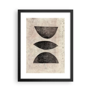 Poster in black frame - Ethnic Abstraction - 30x40 cm
